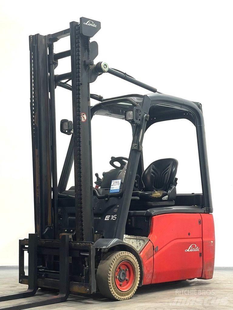 Linde E16-386 Електрически вилични кари-повдигачи