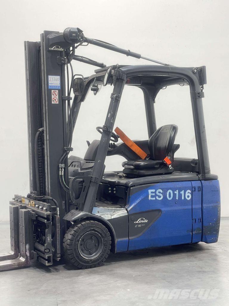 Linde E16L-02-386 Електрически вилични кари-повдигачи