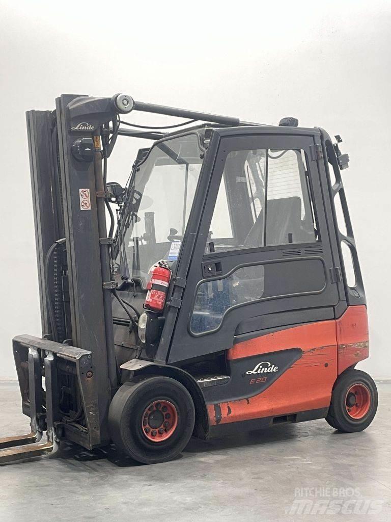 Linde E20-01-387 Електрически вилични кари-повдигачи