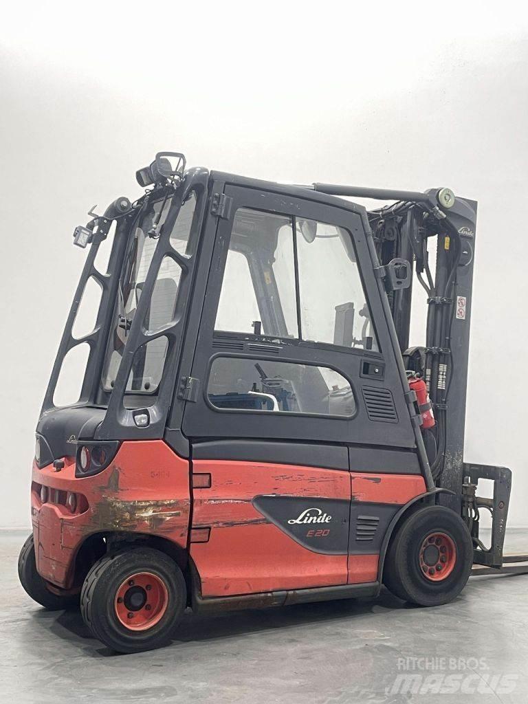 Linde E20-01-387 Електрически вилични кари-повдигачи