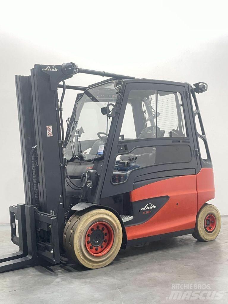 Linde E50HL-01-388 Електрически вилични кари-повдигачи