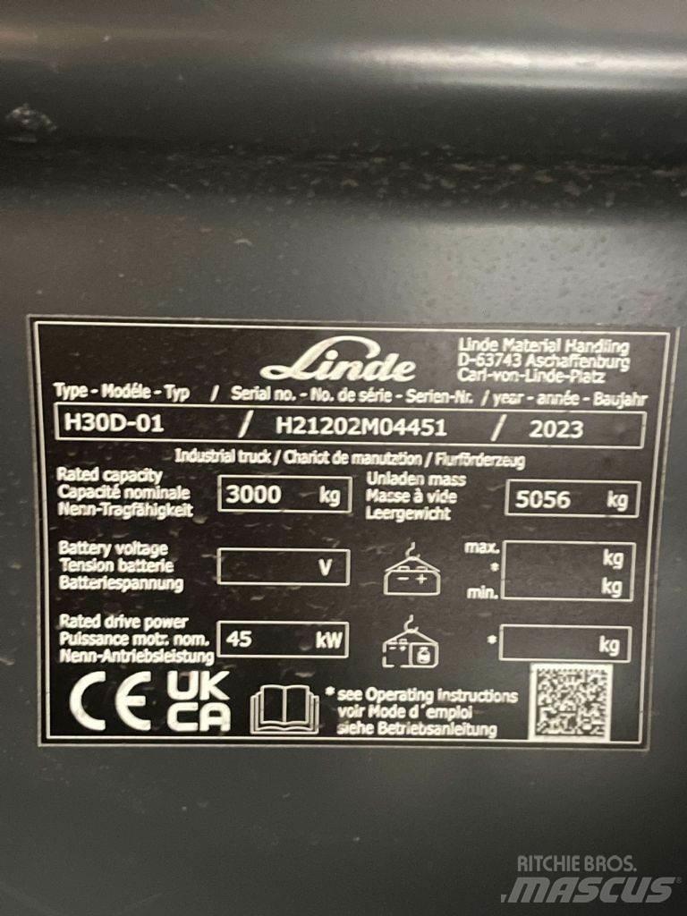 Linde H30D-01-1202 Дизелови камиони