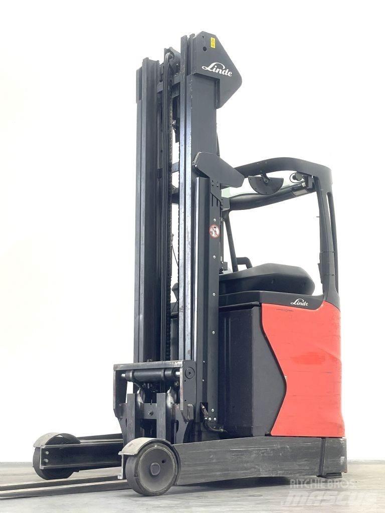 Linde R14-01 Ретрак/ Високоповдигач с изместване на вилката напред