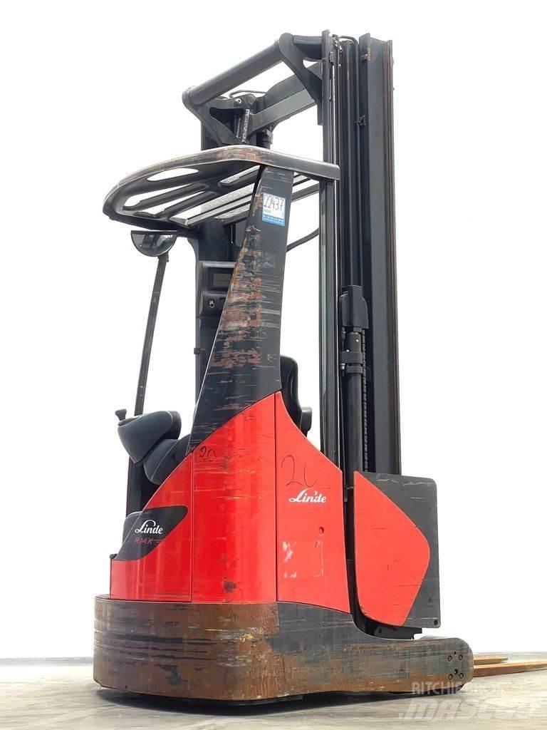 Linde R14X-116 Ретрак/ Високоповдигач с изместване на вилката напред