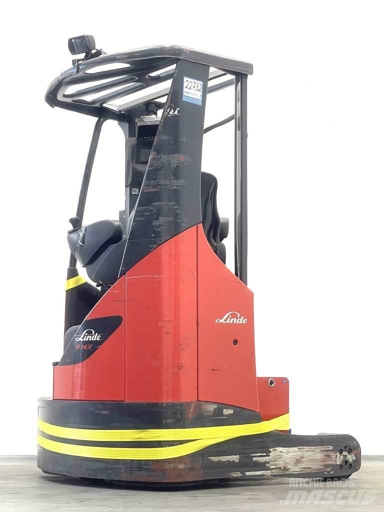 Linde R14X-116 Ретрак/ Високоповдигач с изместване на вилката напред