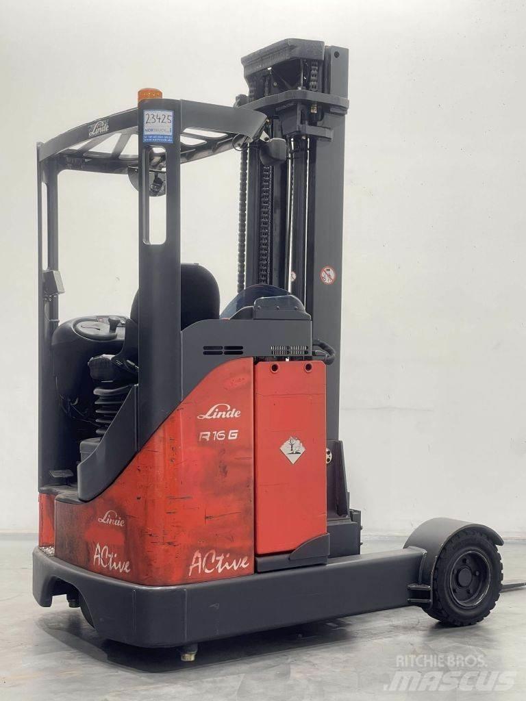 Linde R16G-12-115 Ретрак/ Високоповдигач с изместване на вилката напред