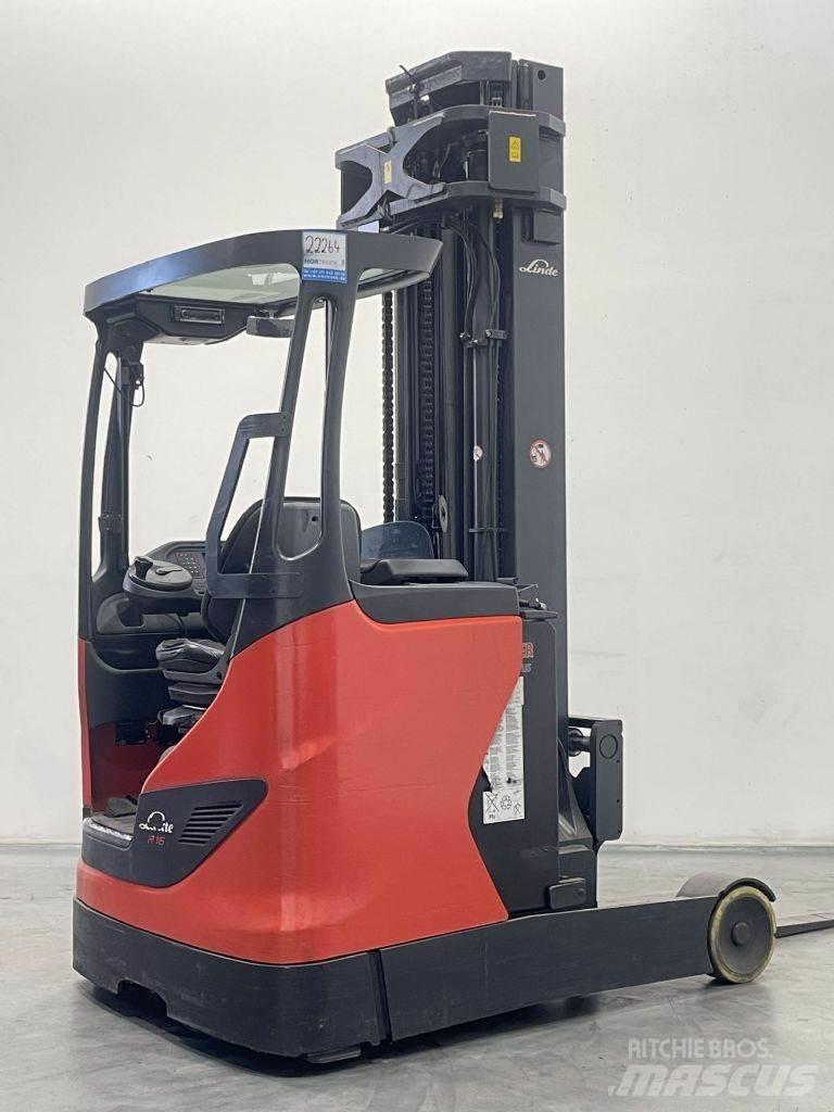 Linde R16HD-01-1120 Ретрак/ Високоповдигач с изместване на вилката напред
