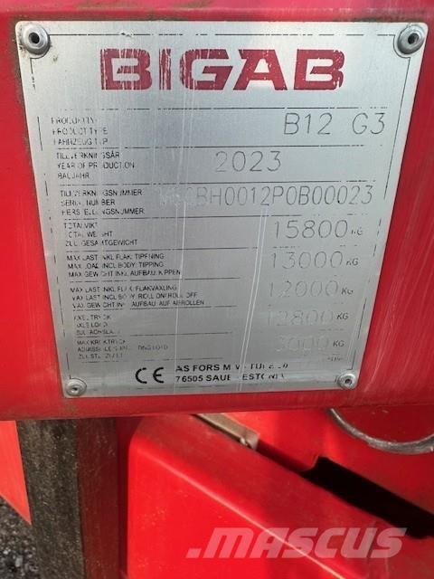 Bigab B12 VÄXLARVAGN Други товарещи и копаещи и аксесоари