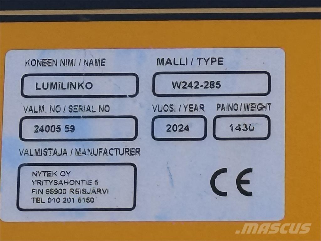  W285 Snöslunga Други пътни машини и машини за сняг