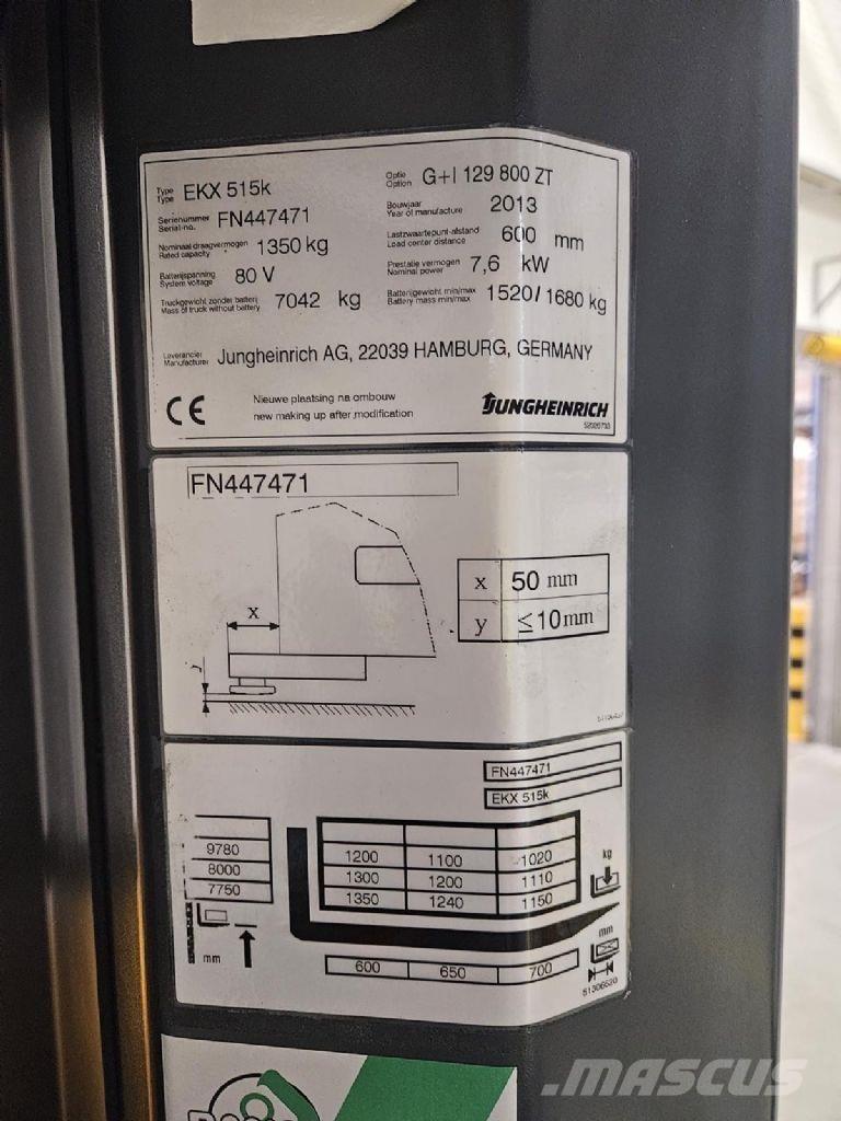 Jungheinrich EKX 515k Машини за комисиониране високоповдигачи