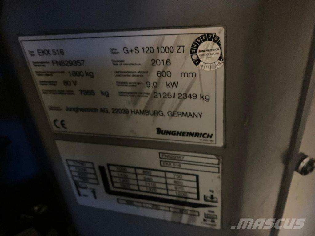 Jungheinrich EKX 516 Машини за комисиониране високоповдигачи