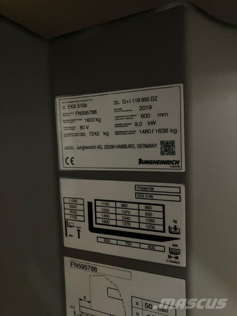 Jungheinrich EKX 516K Машини за комисиониране високоповдигачи