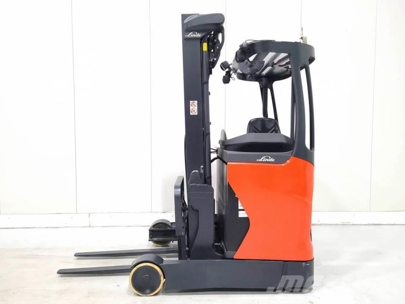 Linde R12B-01 Ретрак/ Високоповдигач с изместване на вилката напред