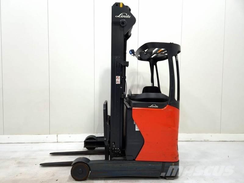Linde R14-01 Ретрак/ Високоповдигач с изместване на вилката напред