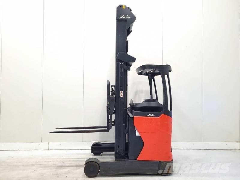 Linde R14-01 Ретрак/ Високоповдигач с изместване на вилката напред