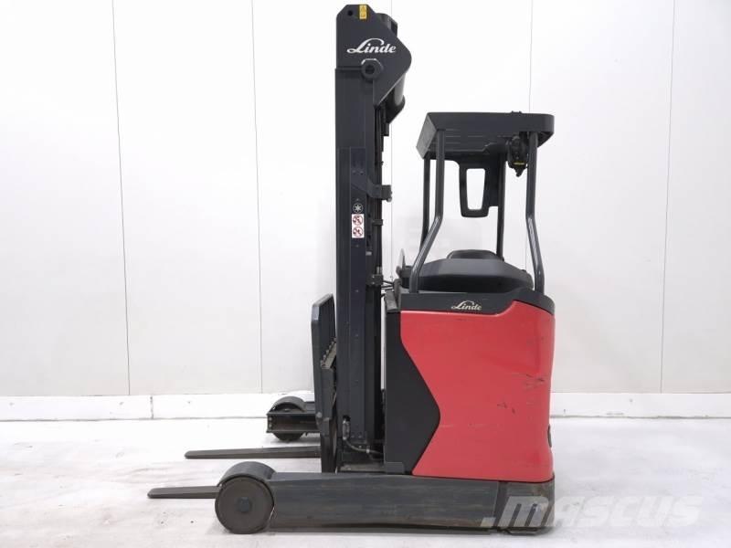 Linde R14-01 Ретрак/ Високоповдигач с изместване на вилката напред