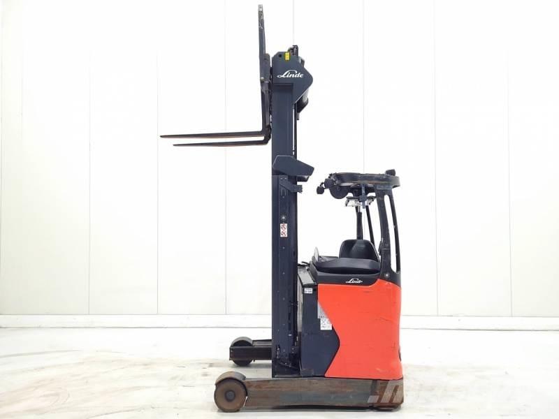 Linde R14-01 Ретрак/ Високоповдигач с изместване на вилката напред