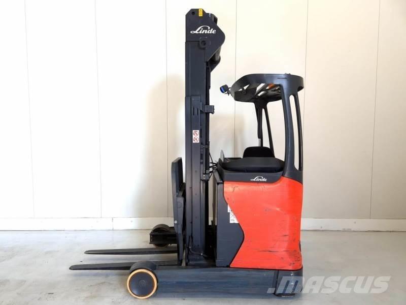 Linde R14-01 Ретрак/ Високоповдигач с изместване на вилката напред