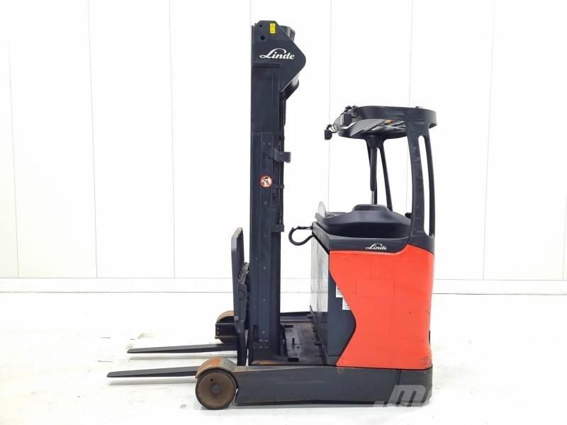 Linde R14-01 Ретрак/ Високоповдигач с изместване на вилката напред