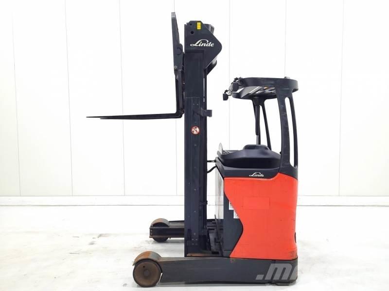 Linde R14-01 Ретрак/ Високоповдигач с изместване на вилката напред