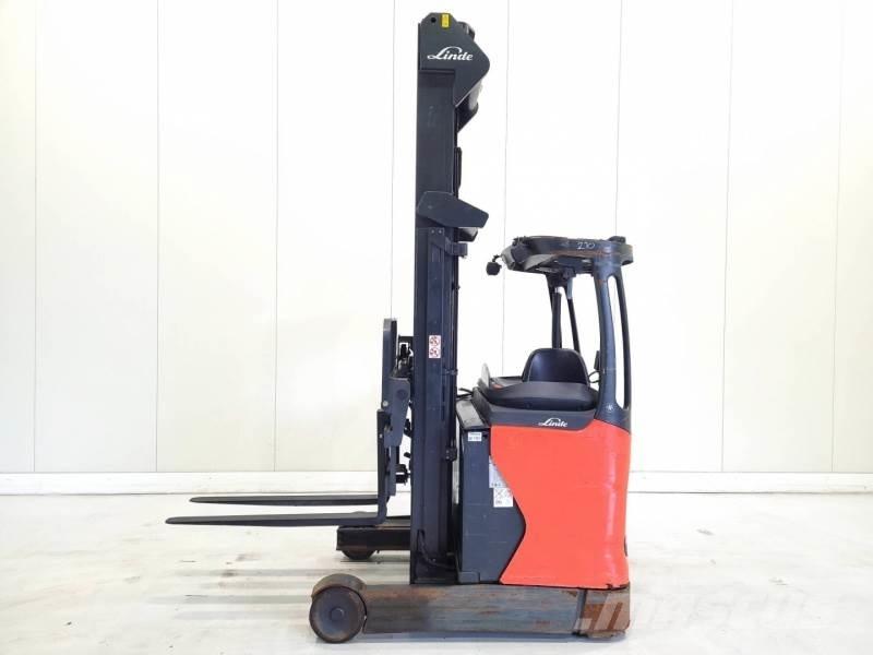 Linde R14-01 Ретрак/ Високоповдигач с изместване на вилката напред