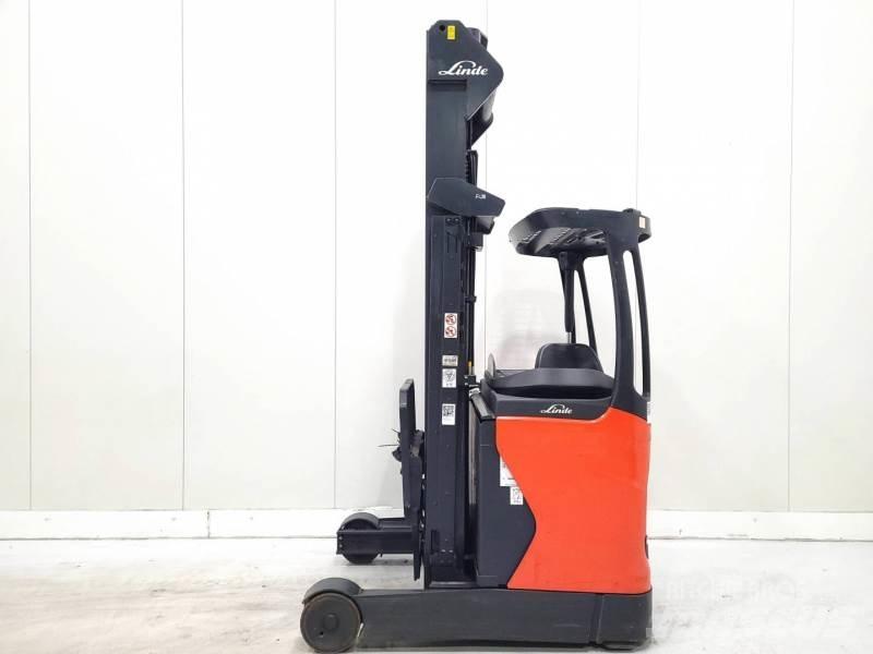 Linde R14-01 Ретрак/ Високоповдигач с изместване на вилката напред