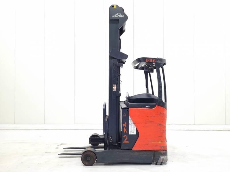 Linde R14-01 Ретрак/ Високоповдигач с изместване на вилката напред