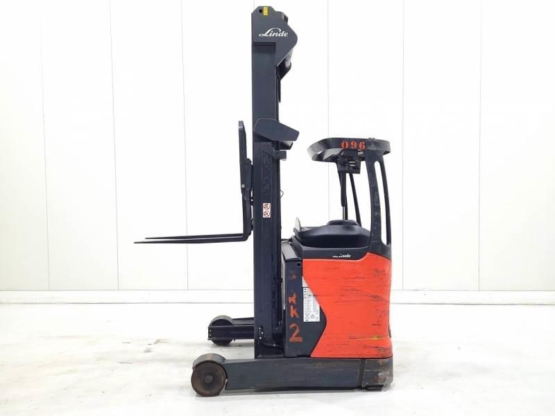 Linde R14-01 Ретрак/ Високоповдигач с изместване на вилката напред