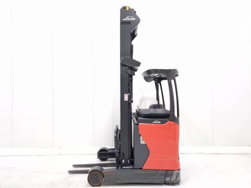 Linde R14-01 Ретрак/ Високоповдигач с изместване на вилката напред