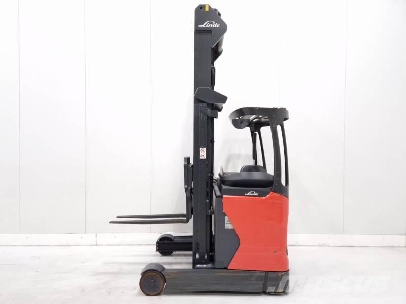 Linde R14-01 Ретрак/ Високоповдигач с изместване на вилката напред