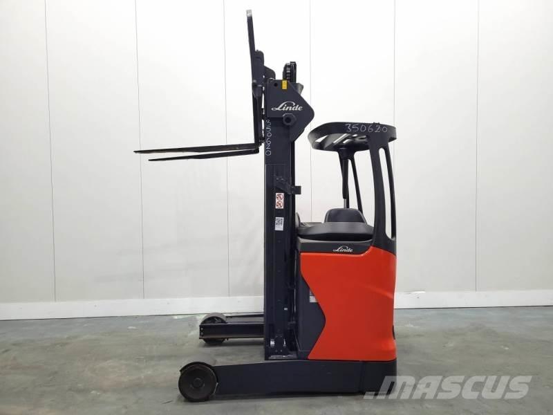 Linde R14-01 1120 Ретрак/ Високоповдигач с изместване на вилката напред