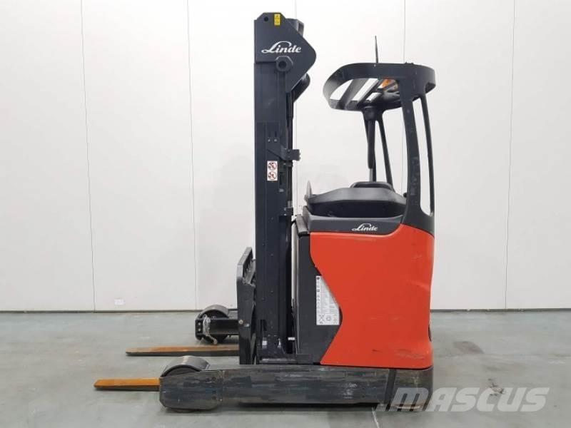 Linde R14-01 1120 Ретрак/ Високоповдигач с изместване на вилката напред