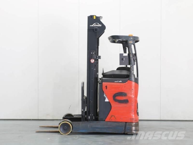 Linde R14-01 1120 Ретрак/ Високоповдигач с изместване на вилката напред