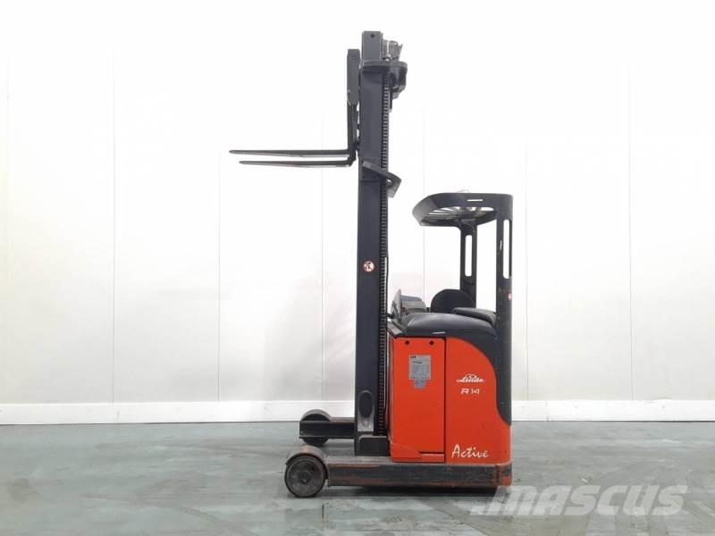 Linde R14 115 Ретрак/ Високоповдигач с изместване на вилката напред