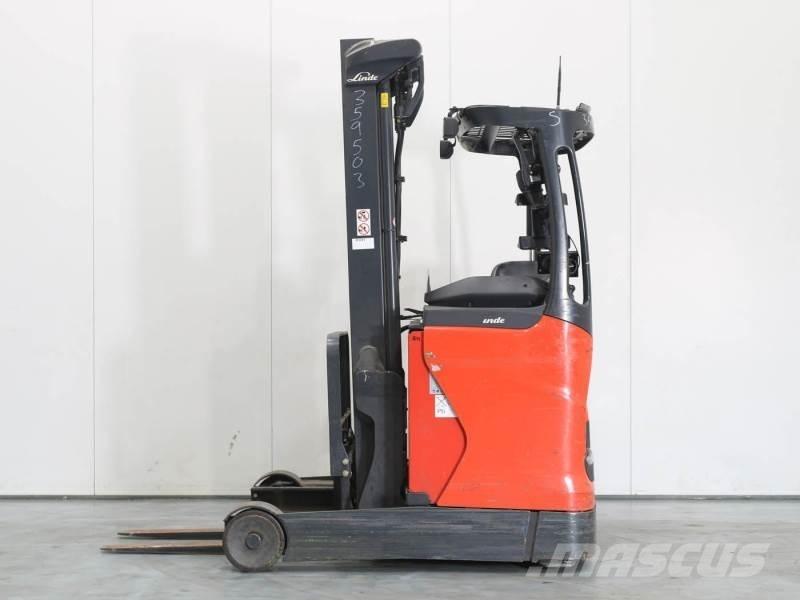Linde R14B-01 1120 Ретрак/ Високоповдигач с изместване на вилката напред