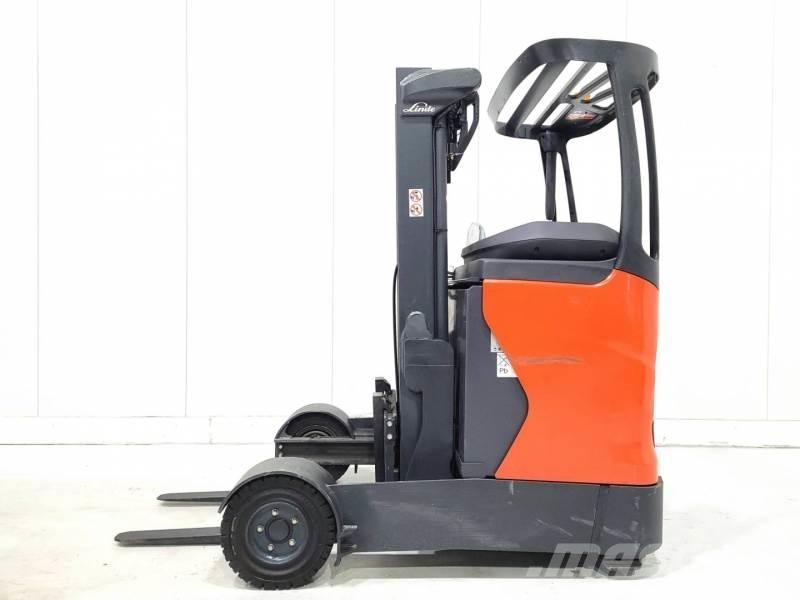 Linde R14G-01 Ретрак/ Високоповдигач с изместване на вилката напред
