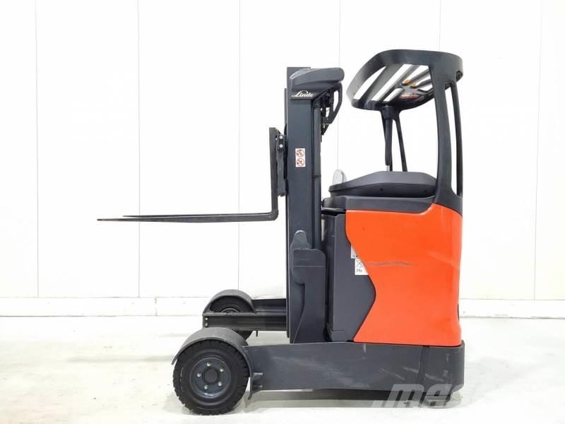 Linde R14G-01 Ретрак/ Високоповдигач с изместване на вилката напред