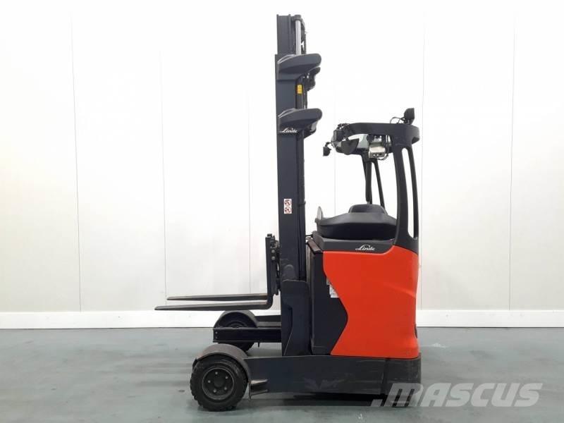 Linde R14G-01 1120 Ретрак/ Високоповдигач с изместване на вилката напред