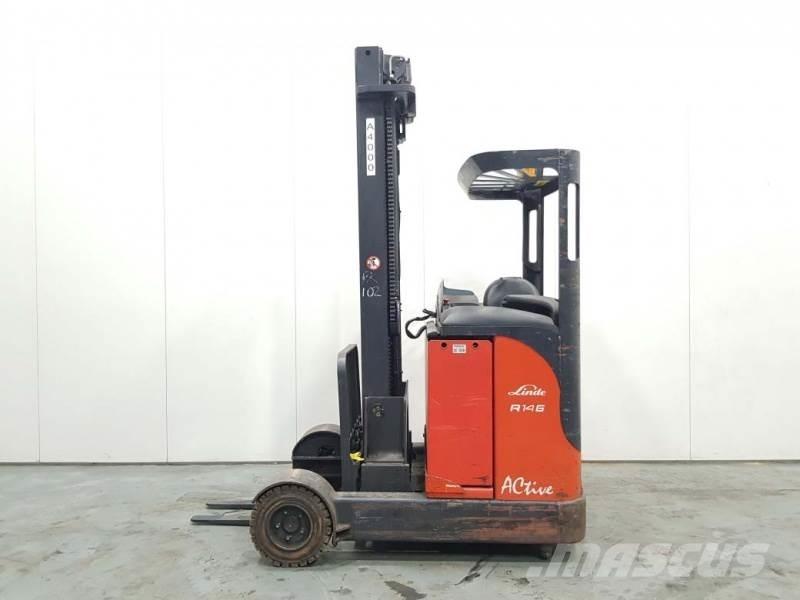 Linde R14G 115 Ретрак/ Високоповдигач с изместване на вилката напред