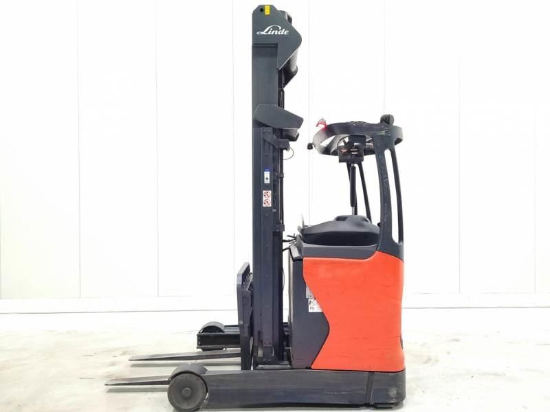 Linde R16-01 Ретрак/ Високоповдигач с изместване на вилката напред
