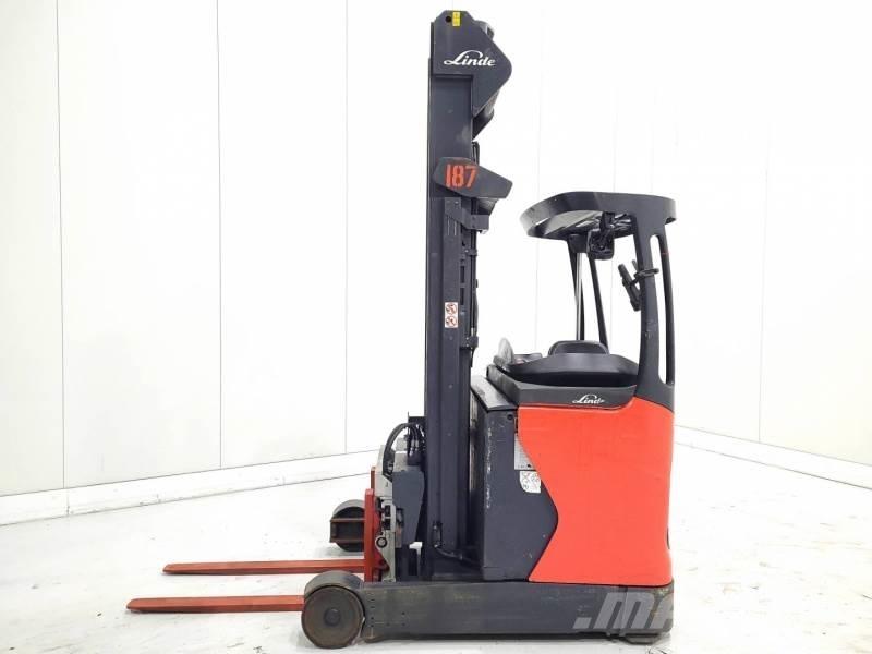 Linde R16-01 Ретрак/ Високоповдигач с изместване на вилката напред