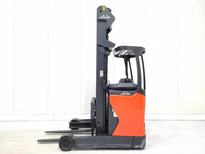 Linde R16-01 Ретрак/ Високоповдигач с изместване на вилката напред