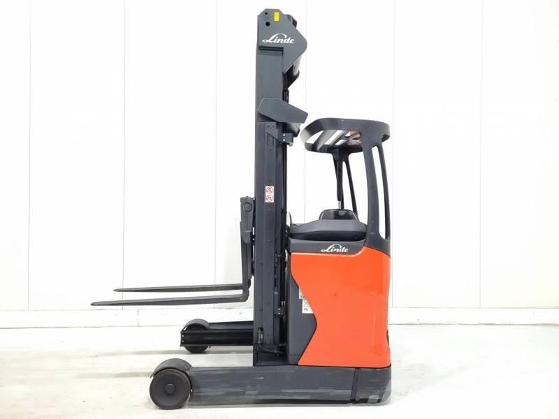 Linde R16-01 Ретрак/ Високоповдигач с изместване на вилката напред