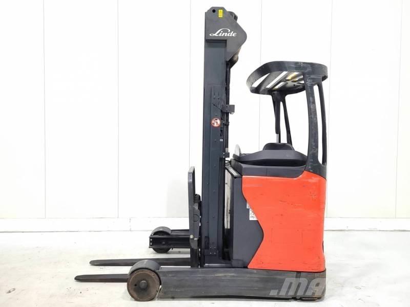 Linde R16-01 Ретрак/ Високоповдигач с изместване на вилката напред