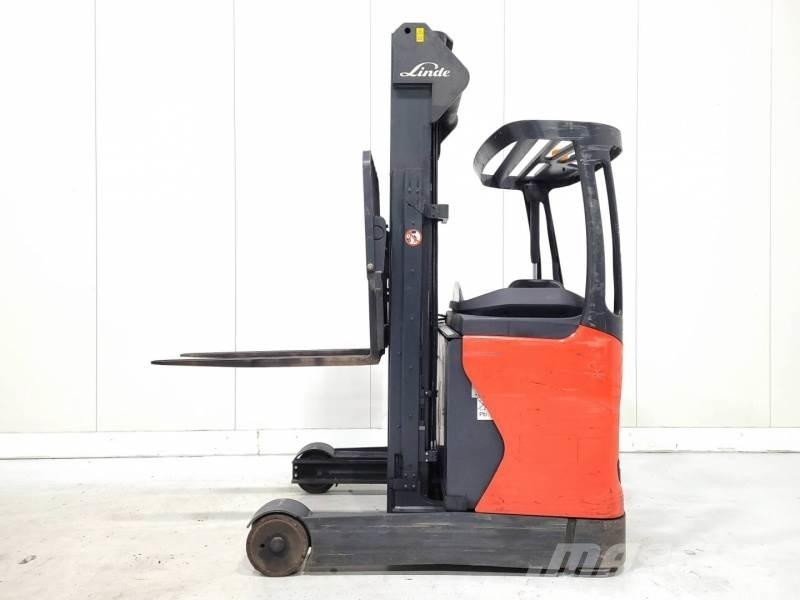 Linde R16-01 Ретрак/ Високоповдигач с изместване на вилката напред