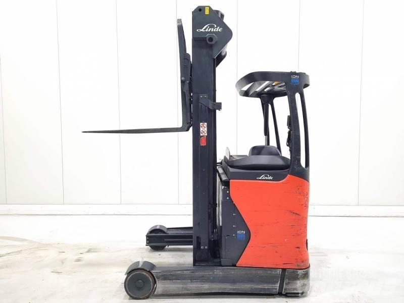 Linde R16-01 LI-ION Ретрак/ Високоповдигач с изместване на вилката напред