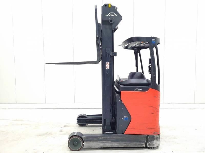 Linde R16-01 LI-ION Ретрак/ Високоповдигач с изместване на вилката напред