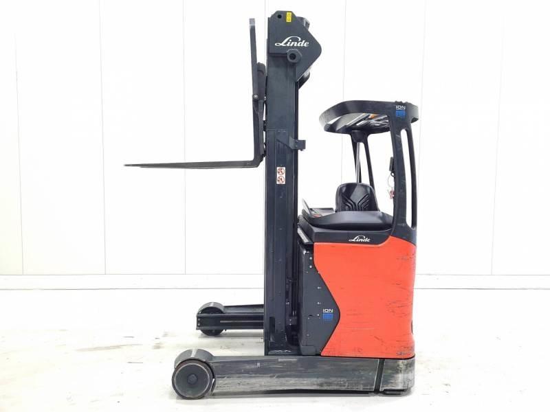 Linde R16-01 LI-ION Ретрак/ Високоповдигач с изместване на вилката напред