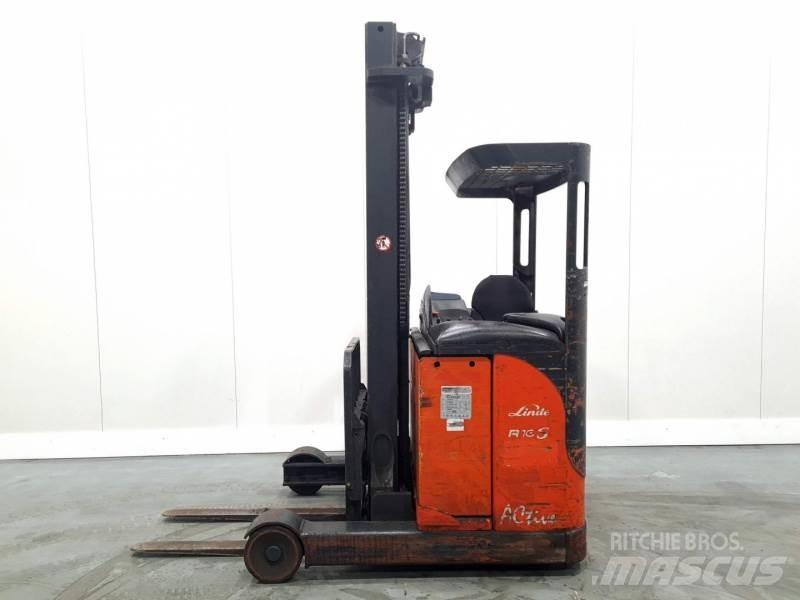 Linde R16 115 Ретрак/ Високоповдигач с изместване на вилката напред