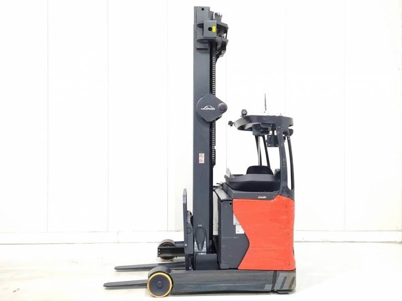 Linde R16HD-01 Ретрак/ Високоповдигач с изместване на вилката напред